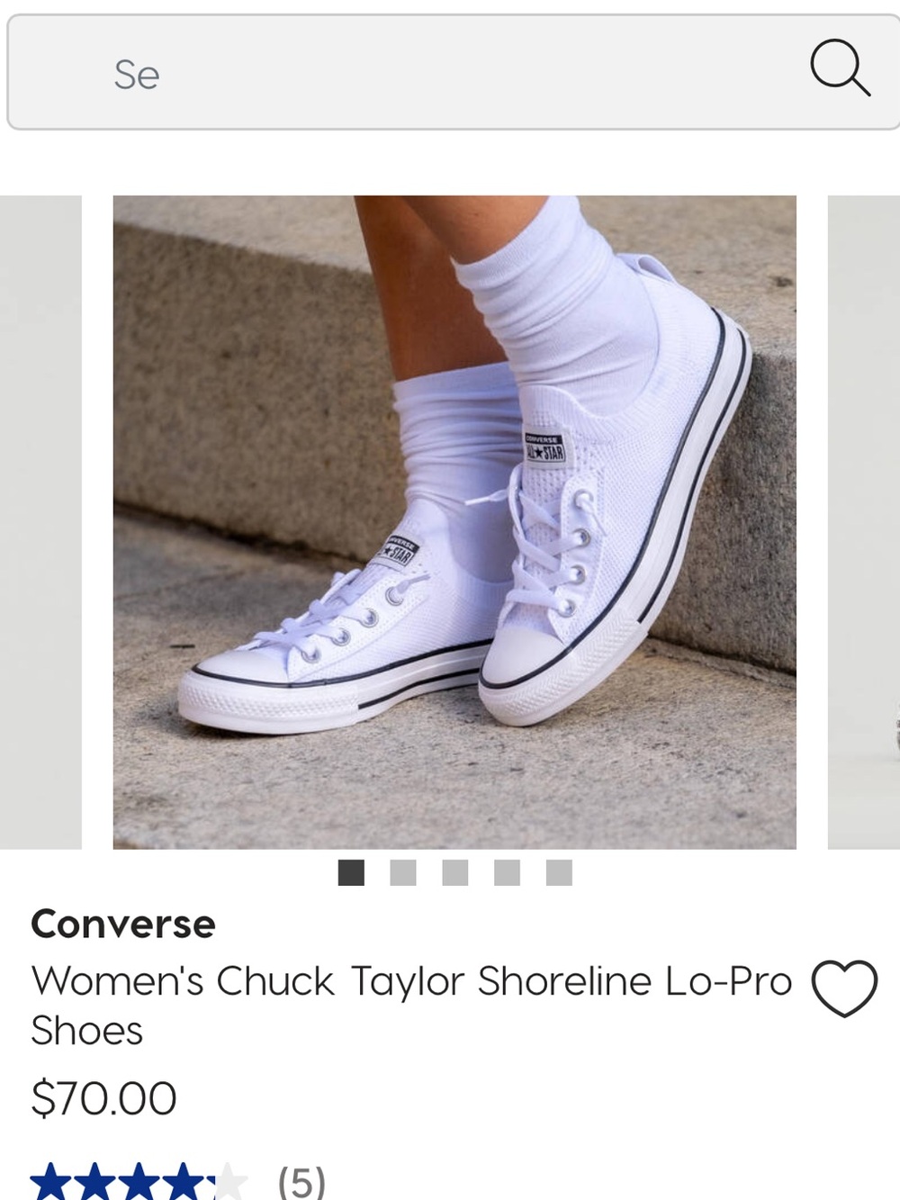 Converse Women's Chuck Taylor Low-Top Sneakers in White